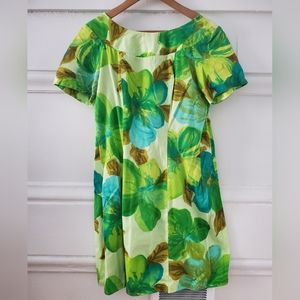 Vintage Tiki Oasis Floral 60s Hawaiian mini dress small to medium
